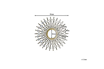 Spegel Blois 70 cm - Guld - Inredning - Spegel - Väggspegel