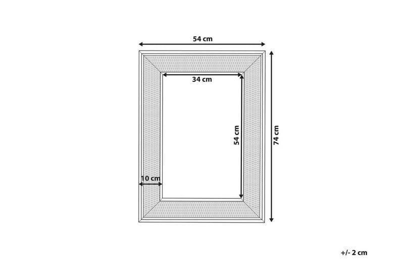 Spegel Trozado 54x74 cm - Ljust Trä - Inredning - Spegel - Väggspegel