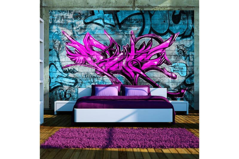 Fototapet Anonymous Graffiti 100x70 - Artgeist sp. z o. o. - Inredning - Tapet - Fototapet