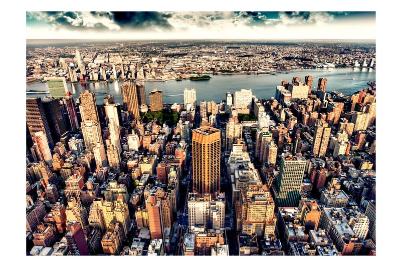 Fototapet Bird's Eye View Of New York 150x105 - Artgeist sp. z o. o. - Inredning - Tapet - Fototapet