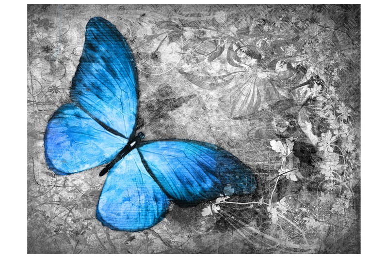 Fototapet Blue Butterfly 200x154 - Artgeist sp. z o. o. - Inredning - Tapet - Fototapet