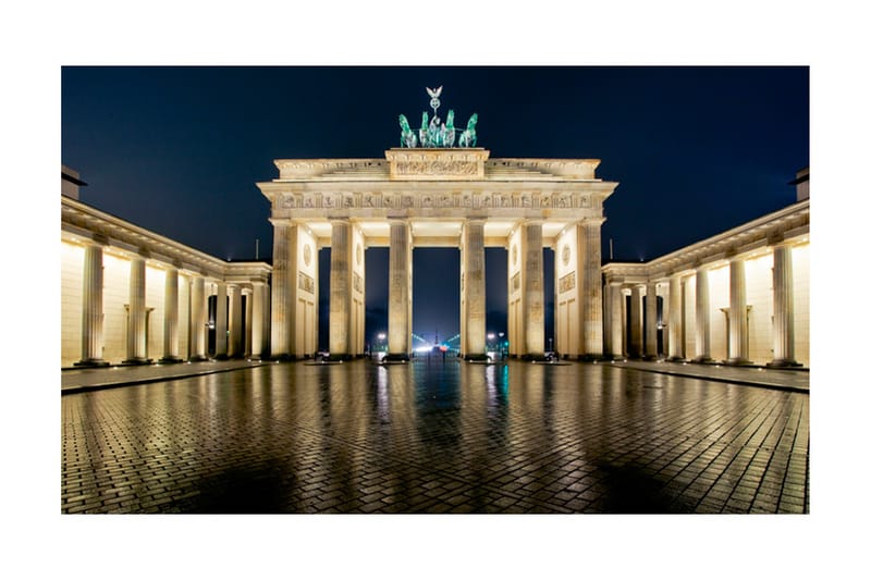 Fototapet Brandenburger Tor På Natten 450x270 - Artgeist sp. z o. o. - Inredning - Tapet - Fototapet