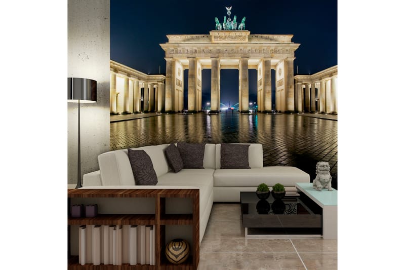 Fototapet Brandenburger Tor På Natten 250x193 - Artgeist sp. z o. o. - Inredning - Tapet - Fototapet