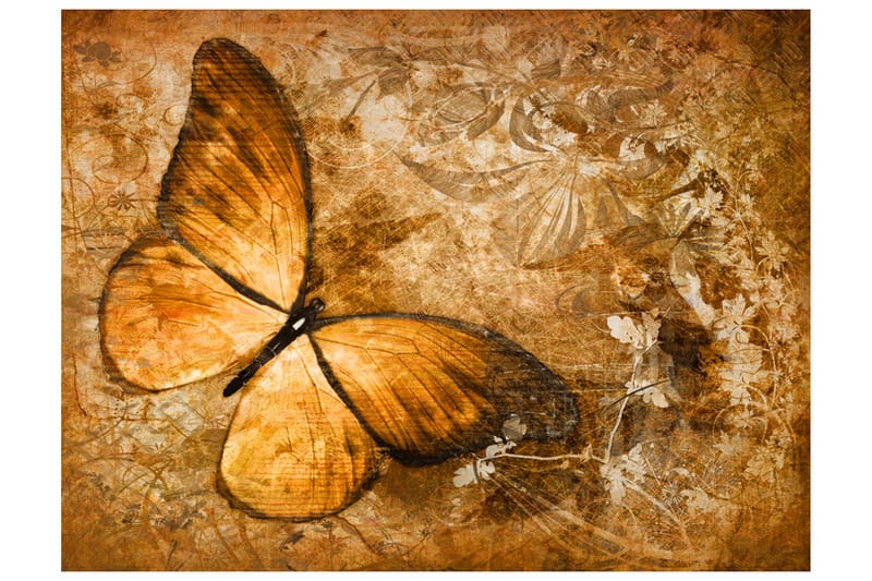 Fototapet Butterfly Sepia 250x193 - Artgeist sp. z o. o. - Inredning - Tapet - Fototapet