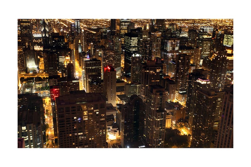 Fototapet City By Night Chicago Usa 450x270 - Artgeist sp. z o. o. - Inredning - Tapet - Fototapet