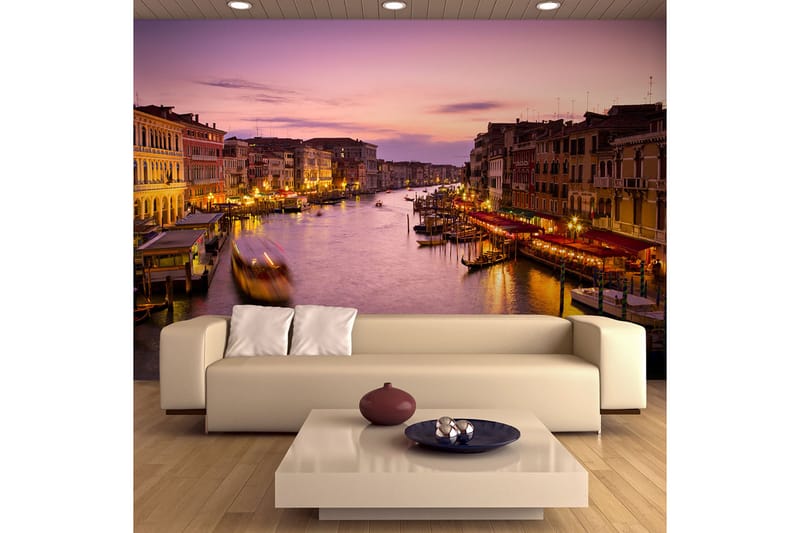 Fototapet City Of Lovers Venedig Nattetid 350x270 - Artgeist sp. z o. o. - Inredning - Tapet - Fototapet