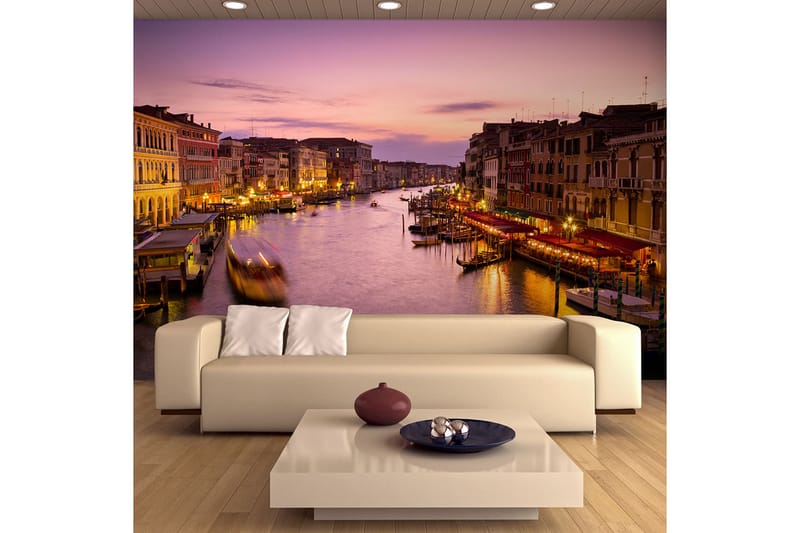 Fototapet City Of Lovers Venedig Nattetid 450x270 - Artgeist sp. z o. o. - Inredning - Tapet - Fototapet