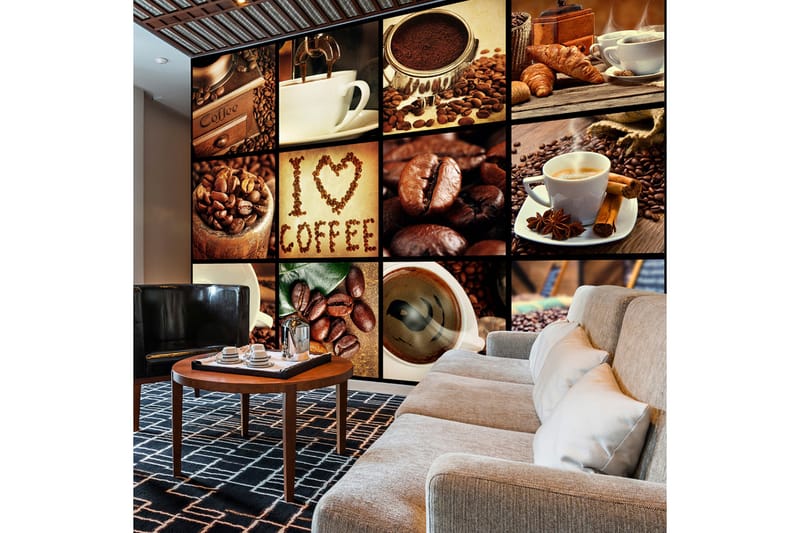 Fototapet Coffee Collage 400x280 - Artgeist sp. z o. o. - Inredning - Tapet - Fototapet