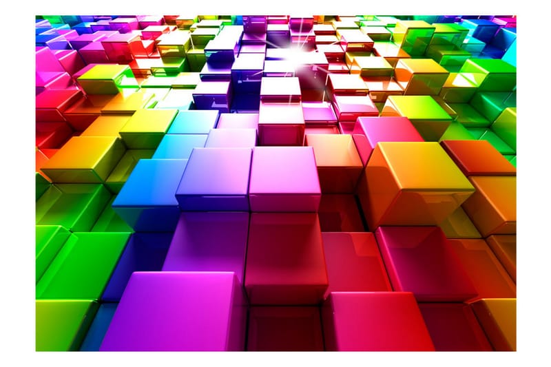 Fototapet Colored Cubes 200x140 - Artgeist sp. z o. o. - Inredning - Tapet - Fototapet