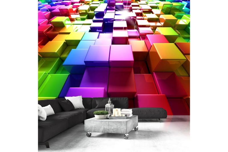 Fototapet Colored Cubes 200x140 - Artgeist sp. z o. o. - Inredning - Tapet - Fototapet