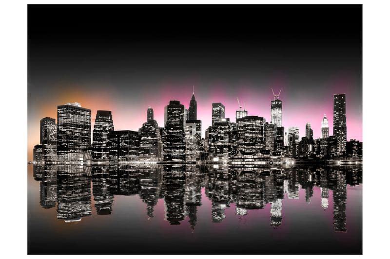 Fototapet Colorful Glow Over NYC 200x154 - Artgeist sp. z o. o. - Inredning - Tapet - Fototapet