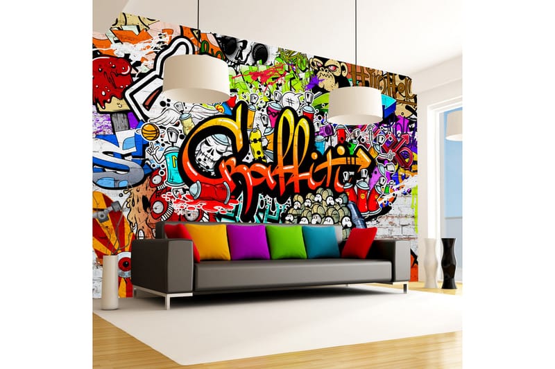 Fototapet Colorful Graffiti 300x210 - Artgeist sp. z o. o. - Inredning - Tapet - Fototapet