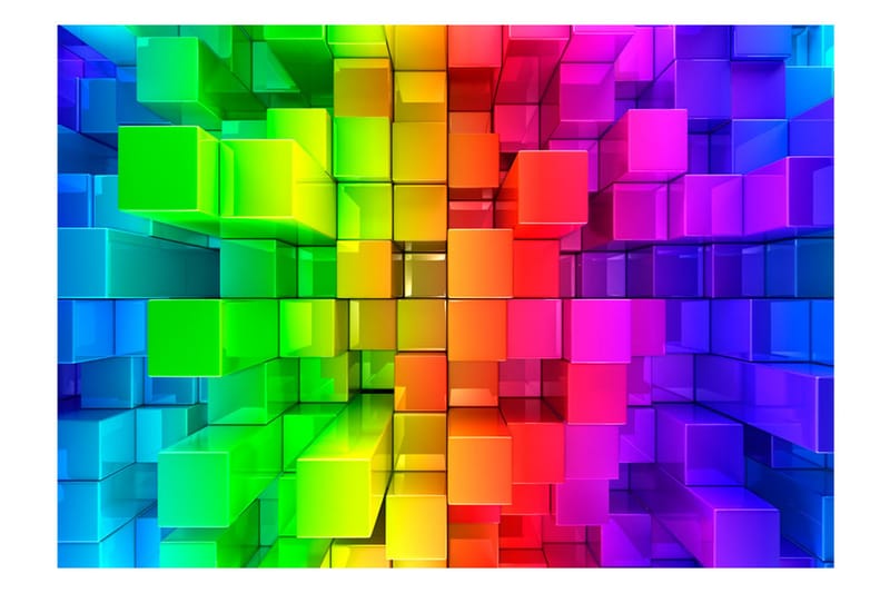 Fototapet Colour Jigsaw 150x105 - Artgeist sp. z o. o. - Inredning - Tapet - Fototapet