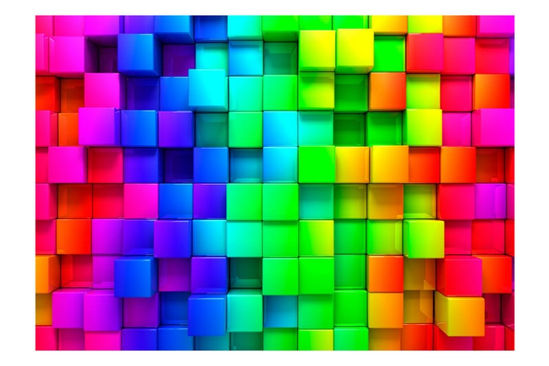 Fototapet Colourful Cubes 150x105 - Artgeist sp. z o. o. - Inredning - Tapet - Fototapet