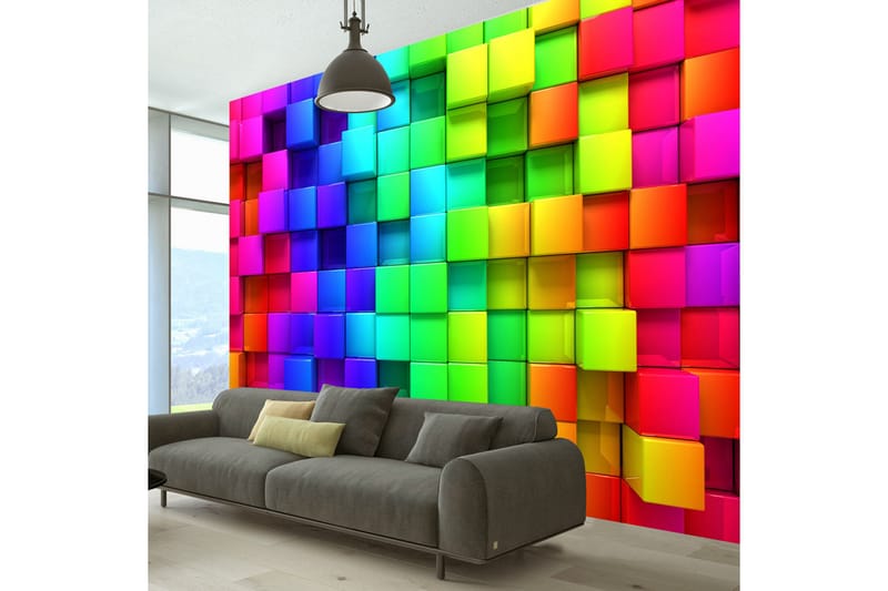 Fototapet Colourful Cubes 150x105 - Artgeist sp. z o. o. - Inredning - Tapet - Fototapet