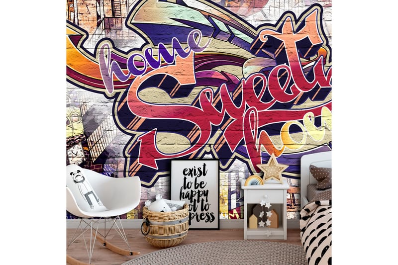 Fototapet Cool Graffiti 200x140 - Artgeist sp. z o. o. - Inredning - Tapet - Fototapet