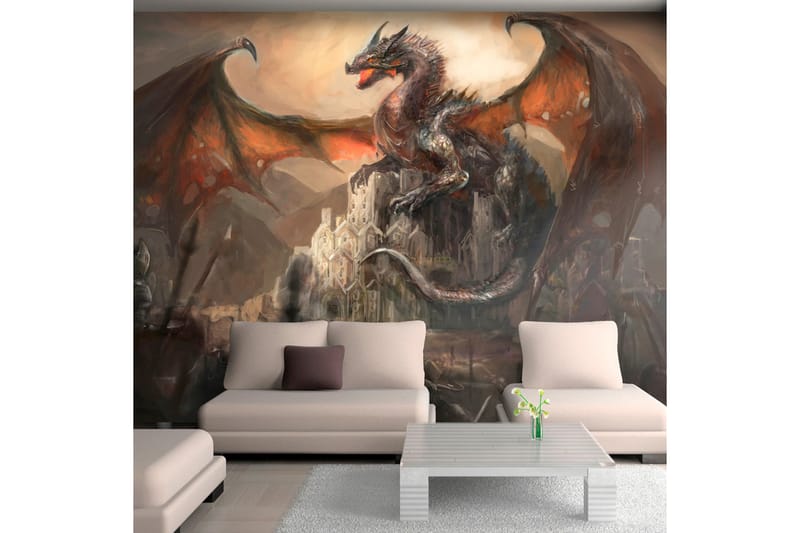 Fototapet Dragon Castle 350x245 - Artgeist sp. z o. o. - Inredning - Tapet - Fototapet