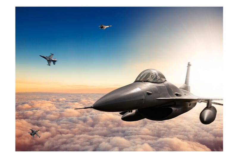 Fototapet F16 Fighter Jets 250x175 - Artgeist sp. z o. o. - Inredning - Tapet - Fototapet