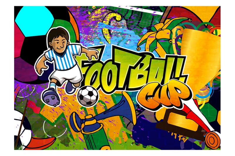 Fototapet Football Cup 400x280 - Artgeist sp. z o. o. - Inredning - Tapet - Fototapet