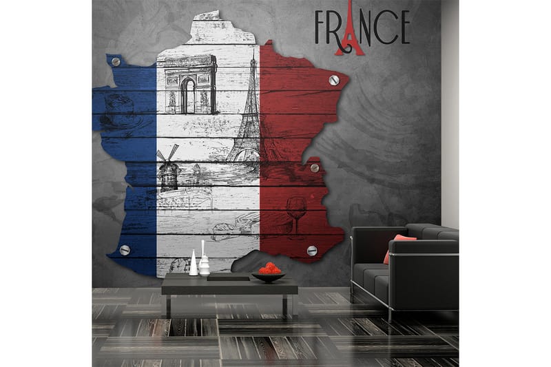 Fototapet France Symbols 200x154 - Artgeist sp. z o. o. - Inredning - Tapet - Fototapet