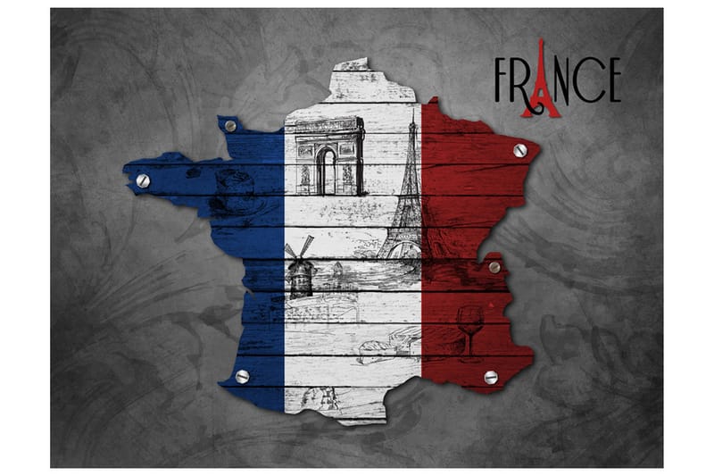 Fototapet France Symbols 200x154 - Artgeist sp. z o. o. - Inredning - Tapet - Fototapet