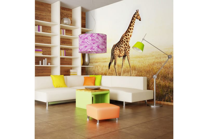 Fototapet Giraff Gå 350x270 - Artgeist sp. z o. o. - Inredning - Tapet - Fototapet