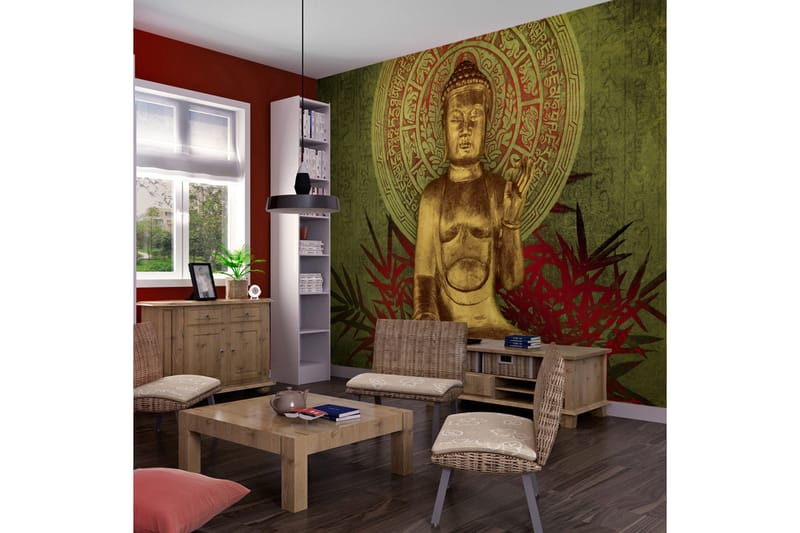 Fototapet Golden Buddha 250x193 - Artgeist sp. z o. o. - Inredning - Tapet - Fototapet