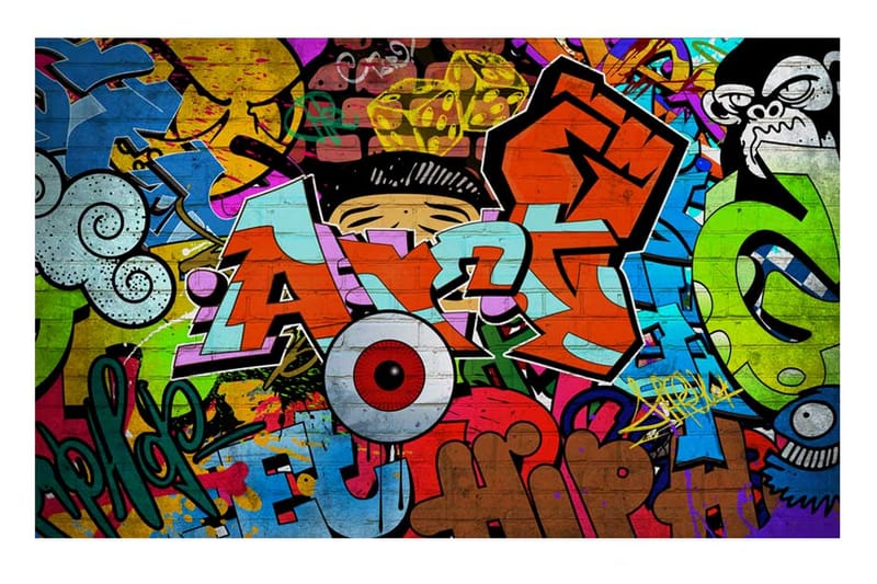 Fototapet Graffiti Art 100x70 - Artgeist sp. z o. o. - Inredning - Tapet - Fototapet