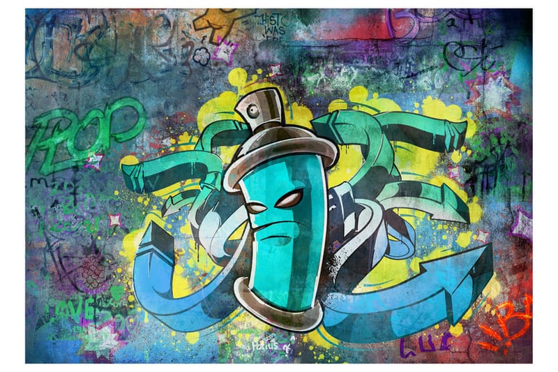 Fototapet Graffiti Maker 200x140 - Artgeist sp. z o. o. - Inredning - Tapet - Fototapet