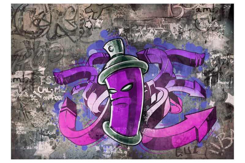 Fototapet Graffiti Spray Can 100x70 - Artgeist sp. z o. o. - Inredning - Tapet - Fototapet