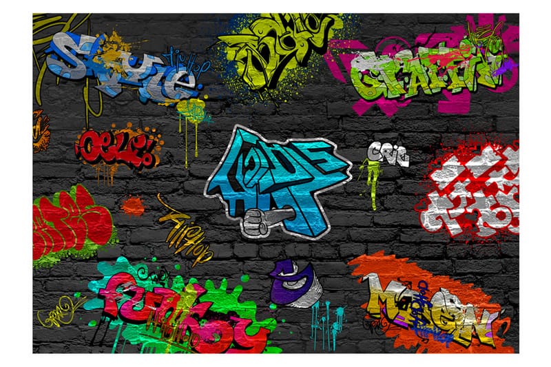 Fototapet Graffiti Wall 250x175 - Artgeist sp. z o. o. - Inredning - Tapet - Fototapet