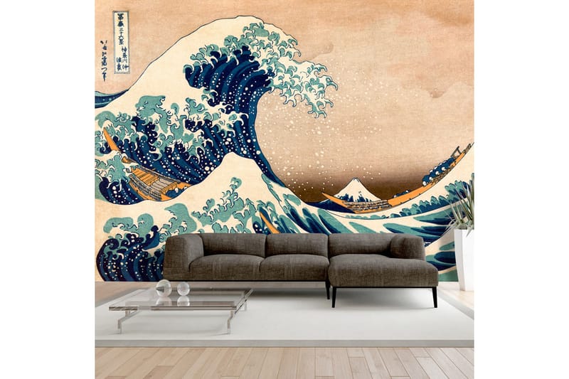 Fototapet Hokusai The Great Wave Off Kanagawa 100x70 - Artgeist sp. z o. o. - Inredning - Tapet - Fototapet