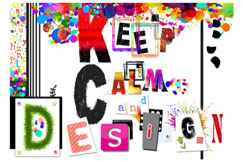 Fototapet Keep Calm And Design 250x175 - Artgeist sp. z o. o. - Inredning - Tapet - Fototapet