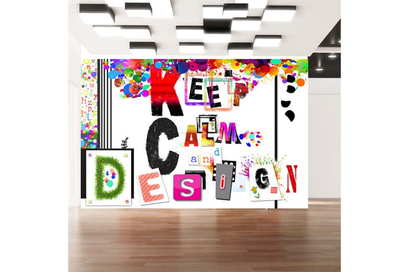 Fototapet Keep Calm And Design 250x175 - Artgeist sp. z o. o. - Inredning - Tapet - Fototapet