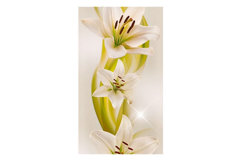 Fototapet Lilies Avant-Garde 50x1000 - Artgeist sp. z o. o. - Inredning - Tapet - Fototapet