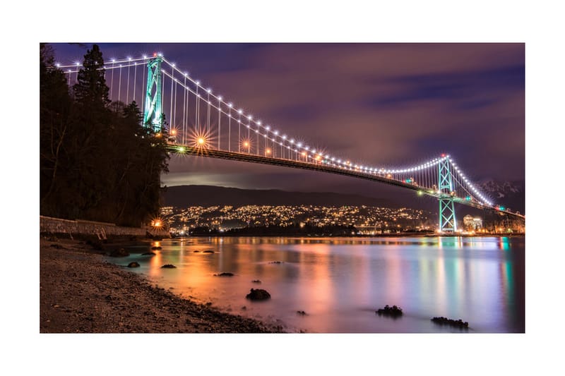 Fototapet Lions Gate Bridge Vancouver Canada 450x270 - Artgeist sp. z o. o. - Inredning - Tapet - Fototapet