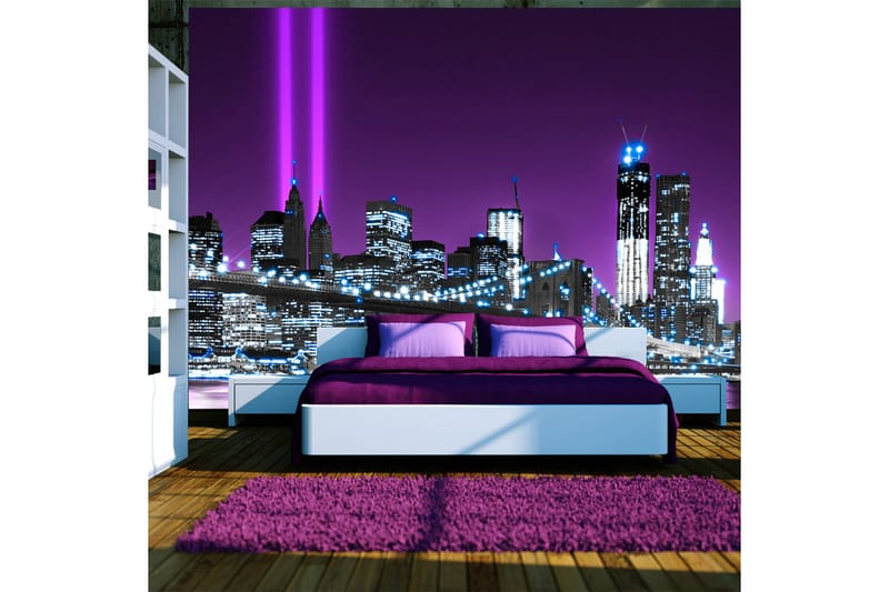 Fototapet Luminous Manhattan 150x105 - Artgeist sp. z o. o. - Inredning - Tapet - Fototapet