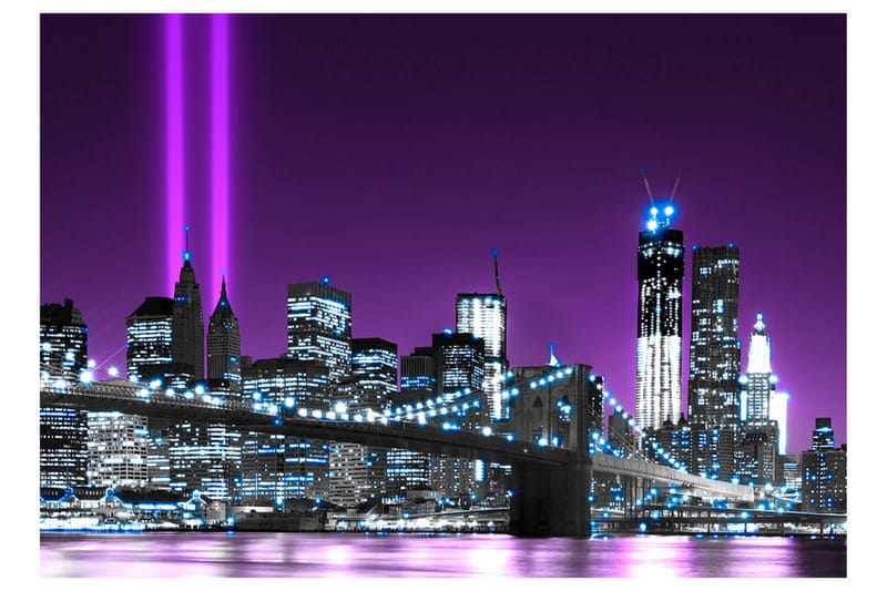 Fototapet Luminous Manhattan 200x140 - Artgeist sp. z o. o. - Inredning - Tapet - Fototapet