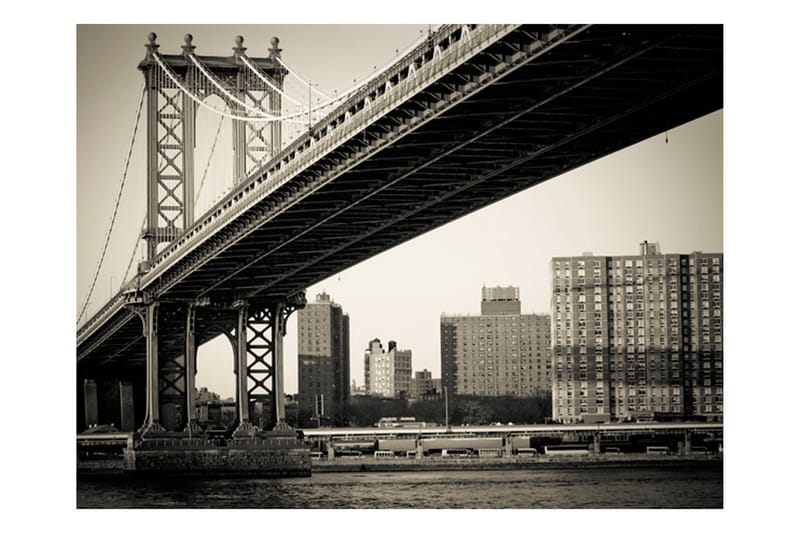 Fototapet Manhattan Bridge New York 250x193 - Artgeist sp. z o. o. - Inredning - Tapet - Fototapet