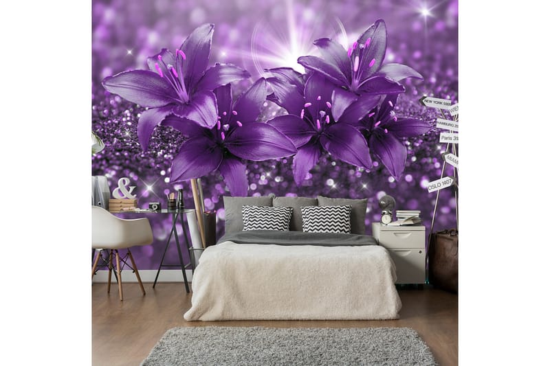 Fototapet Masterpiece Of Purple 400x280 - Artgeist sp. z o. o. - Inredning - Tapet - Fototapet