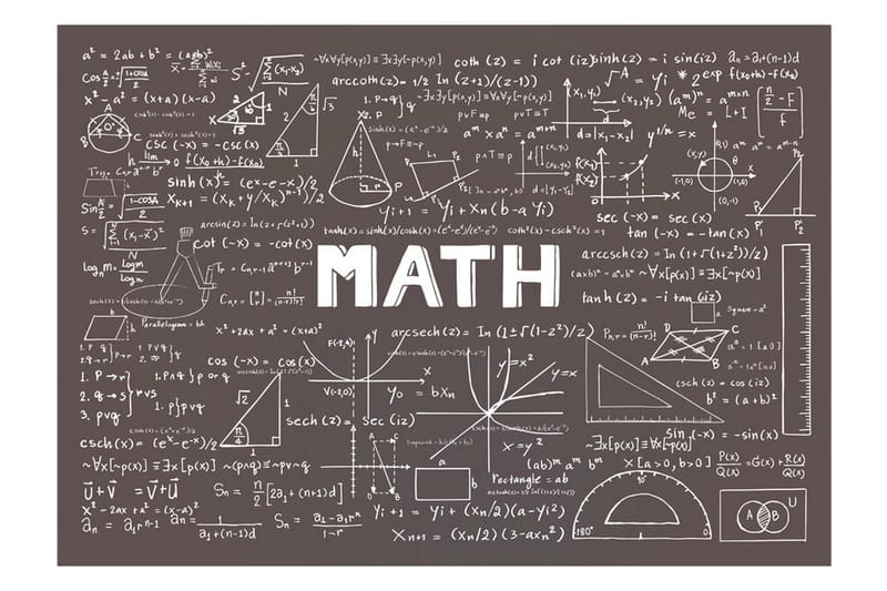 Fototapet Mathematical Handbook 150x105 - Artgeist sp. z o. o. - Inredning - Tapet - Fototapet