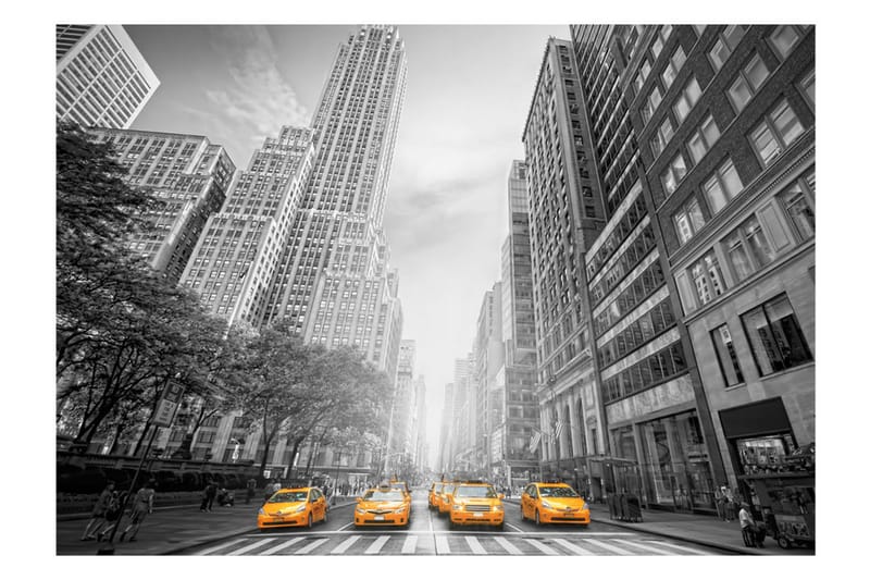 Fototapet New York Yellow Taxis 100x70 - Artgeist sp. z o. o. - Inredning - Tapet - Fototapet