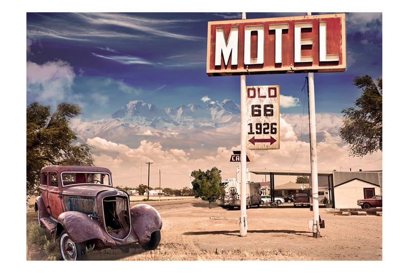 Fototapet Old Motel 300x210 - Artgeist sp. z o. o. - Inredning - Tapet - Fototapet