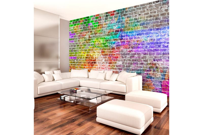 Fototapet Rainbow Wall 150x105 - Artgeist sp. z o. o. - Inredning - Tapet - Fototapet