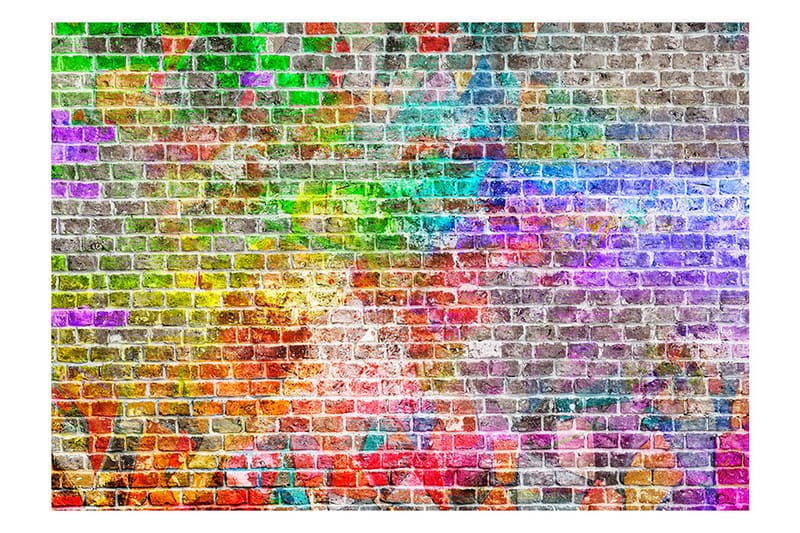 Fototapet Rainbow Wall 150x105 - Artgeist sp. z o. o. - Inredning - Tapet - Fototapet