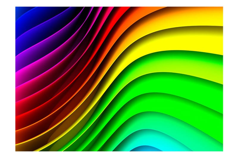 Fototapet Rainbow Waves 200x140 - Artgeist sp. z o. o. - Inredning - Tapet - Fototapet