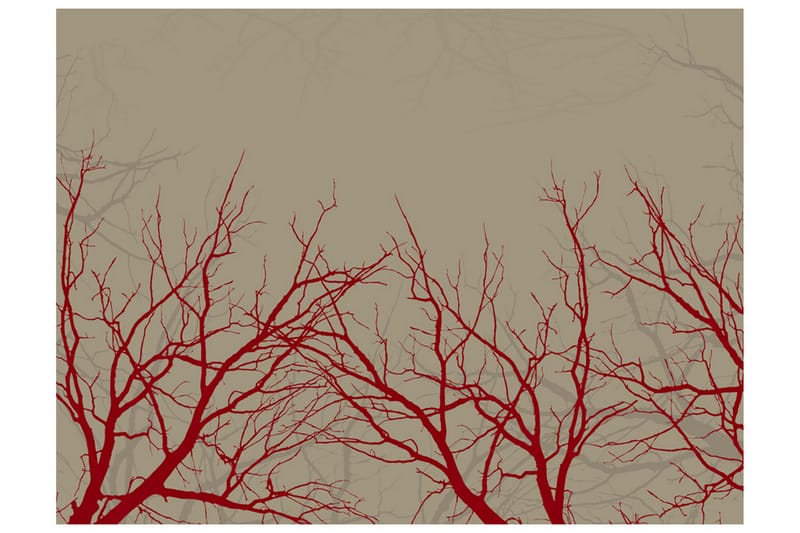 Fototapet Red-Hot Branches 200x154 - Artgeist sp. z o. o. - Inredning - Tapet - Fototapet