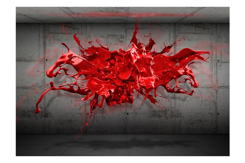 Fototapet Red Ink Blot 250x175 - Artgeist sp. z o. o. - Inredning - Tapet - Fototapet