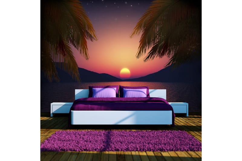 Fototapet Romantic Evening On The Beach 100x70 - Artgeist sp. z o. o. - Inredning - Tapet - Fototapet