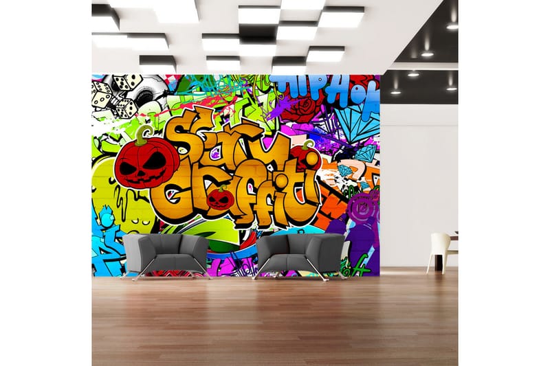 Fototapet Scary Graffiti 100x70 - Artgeist sp. z o. o. - Inredning - Tapet - Fototapet